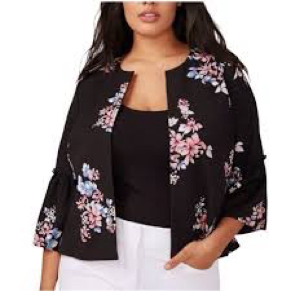 Lane Bryant Jackets & Blazers - LANE BRYANT Women’s Black Multi Color Blazer Size 20